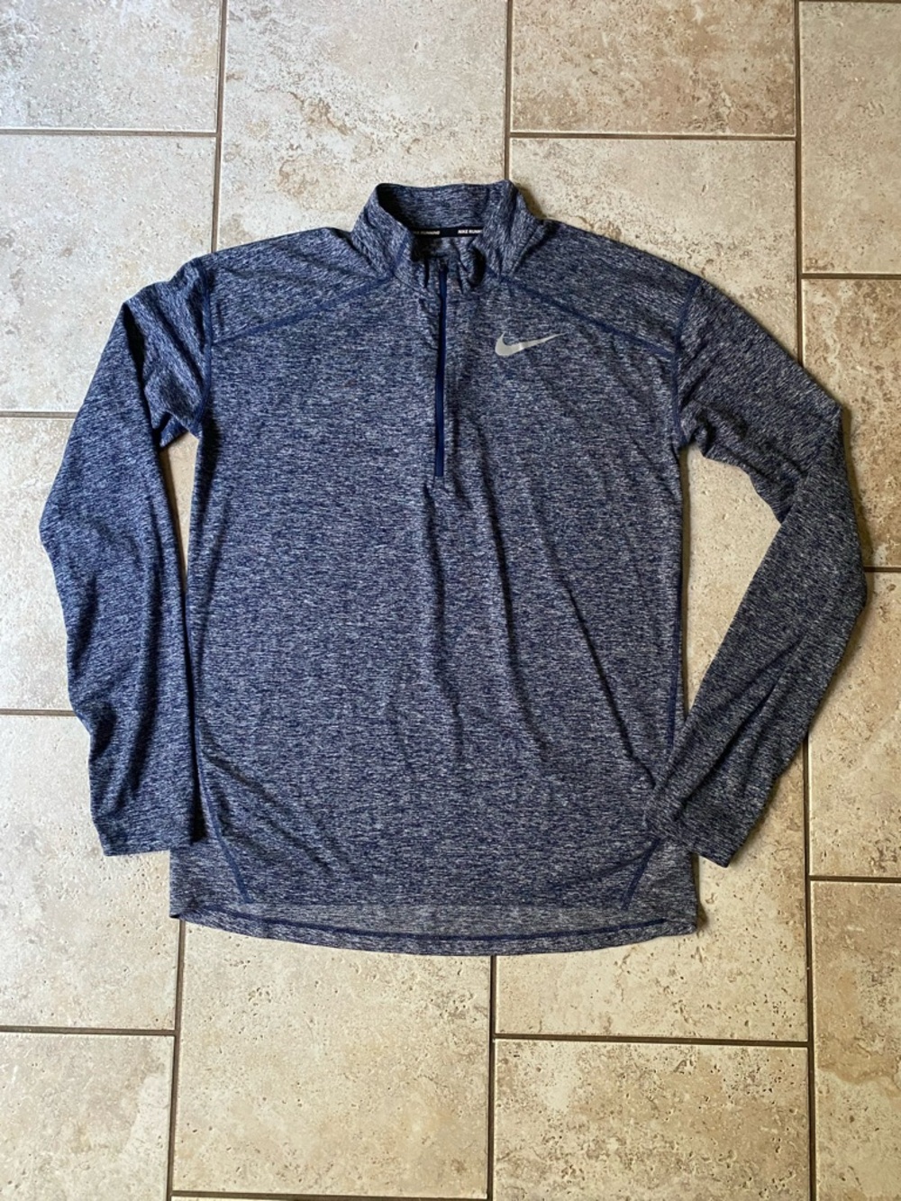 Nike Men’s Blue Heather Dri-FIT Quarter-Zip Pullover